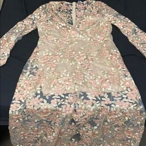 Sheer Floral Dress